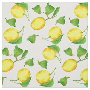 Zitronenfrüchte Wasserfarbe Stoff