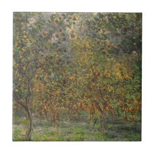 Zitronengarten in Bordighera von Claude Monet Fliese