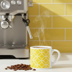 Zitronengelb Geometrisch Espressotasse