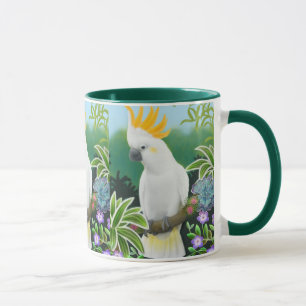 Zitronengelbe Cockatoo-Tasse Tasse