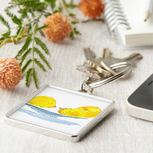 Zitronengelbe Fruchtfarbe Schlüsselanhänger