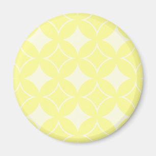 Zitronengelbe Shippo-Muster Magnet