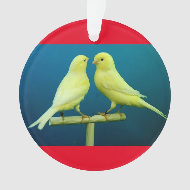 Zitronengelbe Weihnachtsbaum-Verzierung Ornament (Vorderseite)