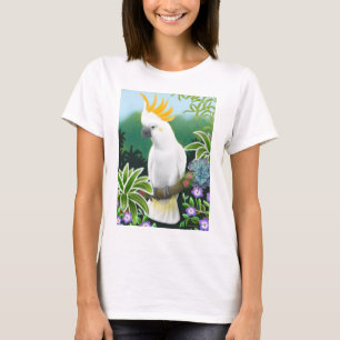 Zitronengelber Cockatoo-DamenBabydoll T-Shirt