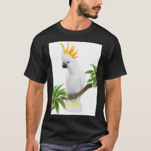 Zitronengelber Cockatoo-Dunkelheits-T - Shirt