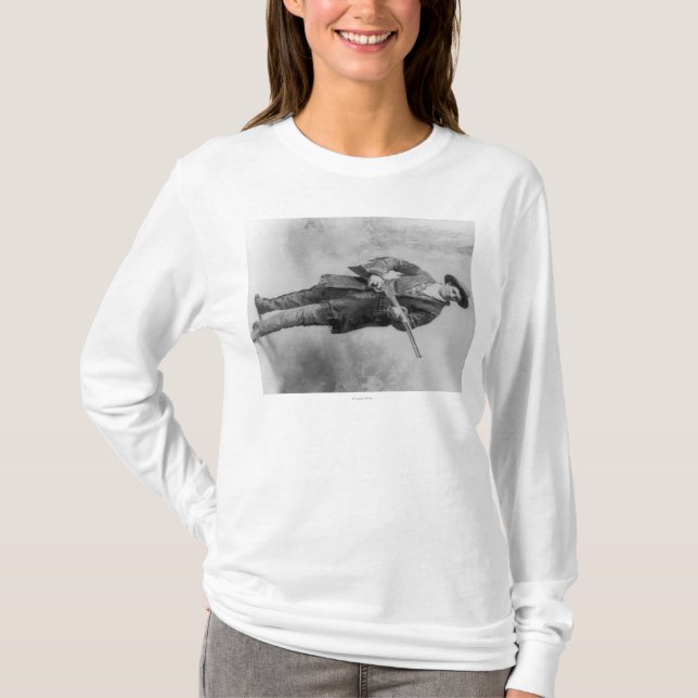 Zitronengelbes "Calamity Jane" Porträt Marthas T-Shirt (Vorderseite)