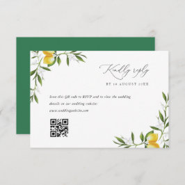 Zitronengras Hochzeit RSVP-Karte RSVP Karte