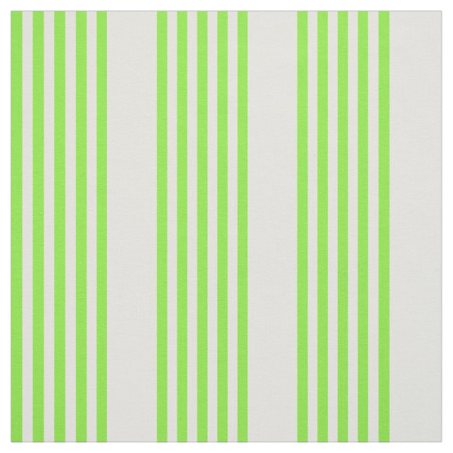 Zitronengrün und Beige, fünf Streifen Stoff (Muster)