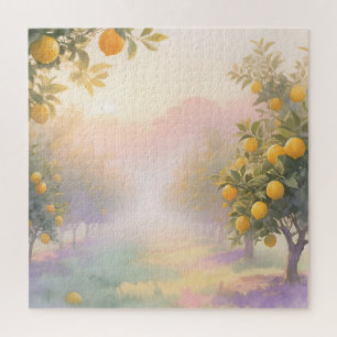 Zitronenhain-Aquarell Puzzle