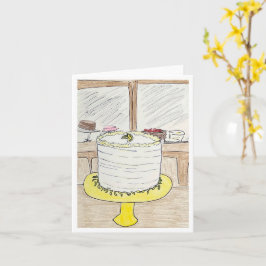Zitronenkuchen Geburtstag Karte
