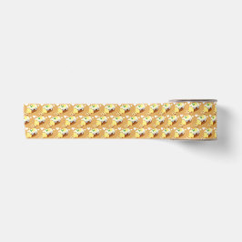 Zitronenkuchenbrot mit Glasur Satinband
