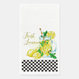 Zitronenlimonade-Papier-Gästetücher Serviette