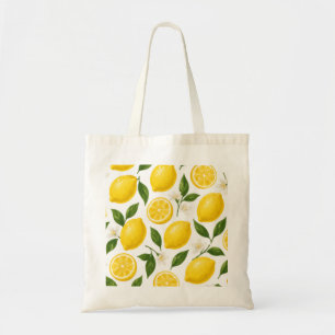 Zitronenmuster-Design Frischer Zitrus-Sommerdruc Tragetasche