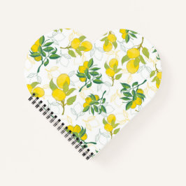 Zitronenmuster Notizbuch