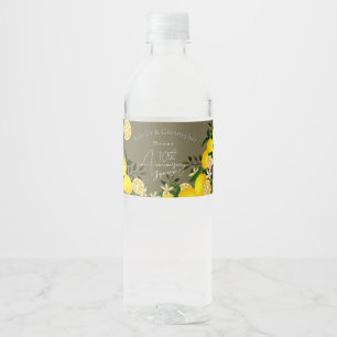 Zitronenquetsche wasserflaschenetikett