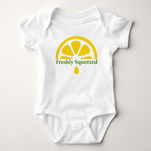 Zitronensaft Baby Onesie Strampler (Vorderseite)