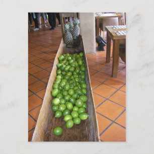 Zitronensaft oder Ananas? Postkarte