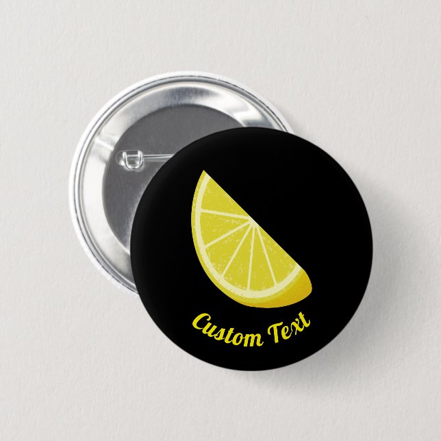 Zitronenscheibe Button (Vorne & Hinten)