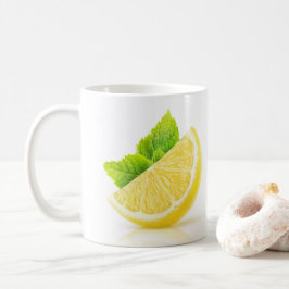 Zitronenscheibe Kaffeetasse