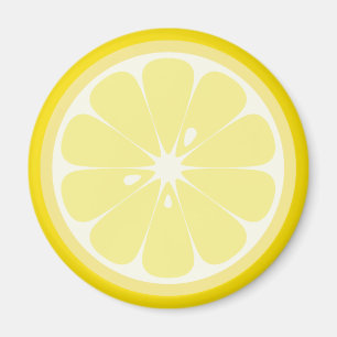 Zitronenscheibe Magnet