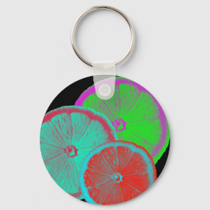 Zitronenscheibe Schlüsselanhänger