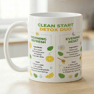 Zitronentee-Reset-Duo-Morgen- und Abendrezept Kaffeetasse