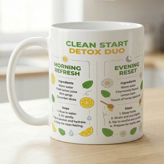 Zitronentee-Reset-Duo-Morgen- und Abendrezept Kaffeetasse (Von Creator hochgeladen)