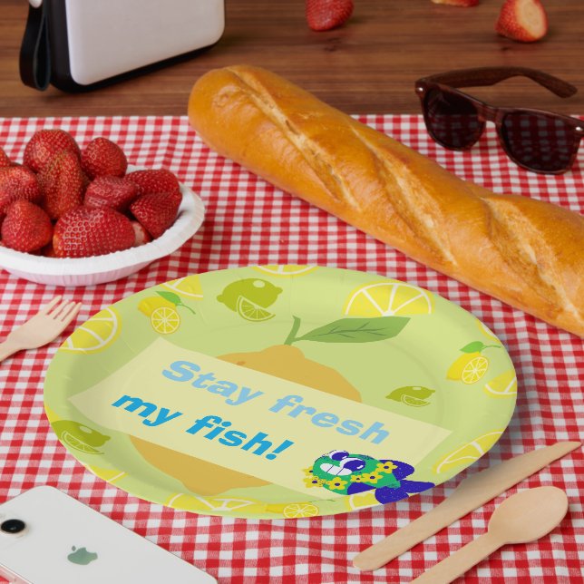 Zitronenvibes  pappteller (Picknick)
