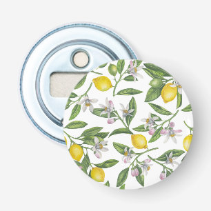 Zitronenzweige mit Blüten und weißen Früchten Flaschenöffner