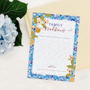 Zitrus Blau Gelb Zitrone Amalfi-Küste Baby Shower Einladung