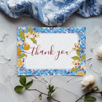 Zitrus Blau Gelbe Zitrone Amalfi-Küste Baby Shower