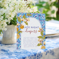 Zitrus Blau Gelbe Zitrone Amalfi-Küste Baby Shower