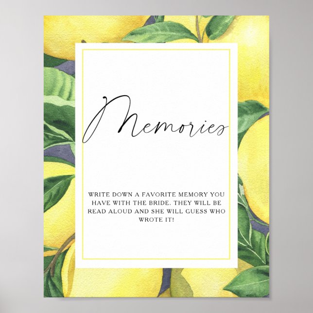 Zitrus - Erinnerungen mit der Braut Poster (Vorne)