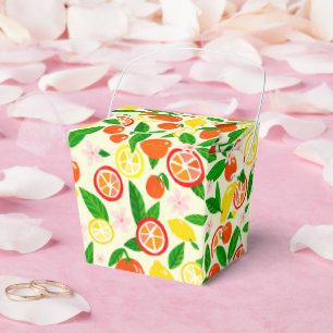 Zitrus-Feier Zitronen Orangen Brautparty Geschenkschachtel