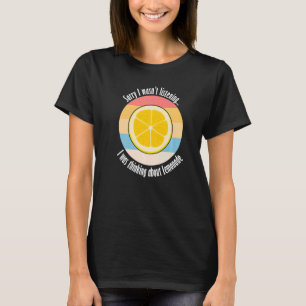 Zitrus Fruit Lemon Ironischer Zitat über Lem denke T-Shirt