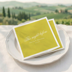 Zitrus Hochzeitsprobeessen-Napkins Serviette