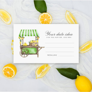 Zitrus Limone - Date Night Ideen \ Date Jar Begleitkarte
