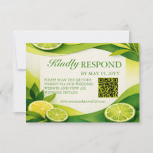 Zitrus-Limonen-Grün-Hochzeit QR-Code