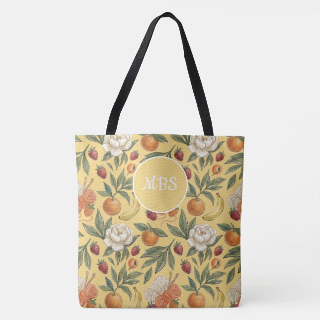 Zitrus Maßgeschneiderte Handtasche (Vorderseite)