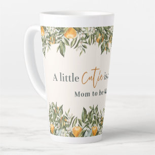 Zitrus, Orange + Blüte kleine Süsse Babydusche Milchtasse