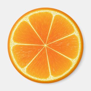 Zitrus Orange Obstschale Magnet