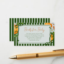 Zitrus Orangen Grüne Streifen Bücher für Baby