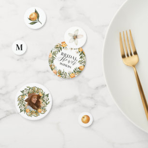 Zitrus, Orangenblüten Hochzeit Dusche Partydekorat Konfetti