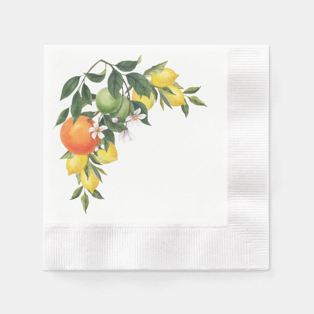 Zitrus-Papier-Serviette Serviette (Vorderseite)