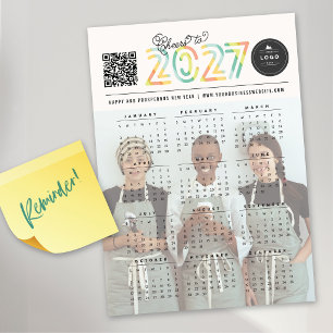 Zitrus Prost auf den Kalender 2027 Magnetische Fot Magnetkarte