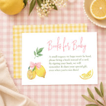 Zitrus rosa Schleife Zitrone Babyparty