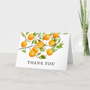 Zitrus-Sommer-Brautjungfernparty Dankeskarte