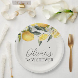 Zitrus-Thema-Baby-Party Pappteller