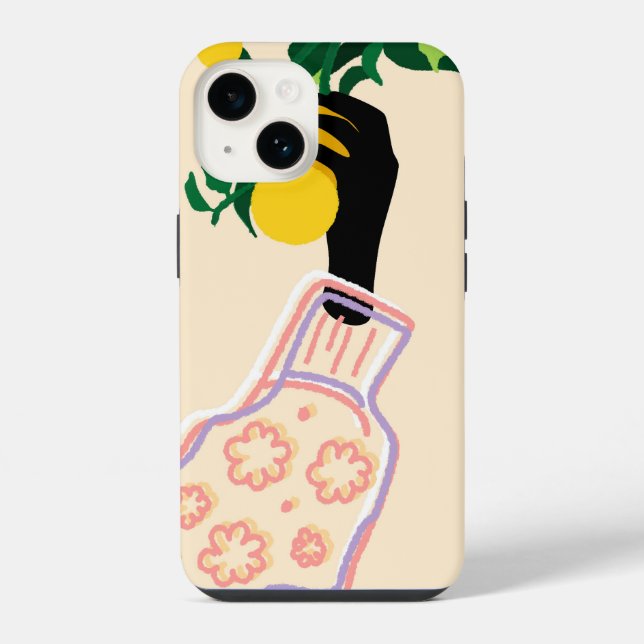 Zitrus-Touch iPhone Hülle (Rückseite)