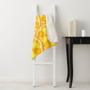 Zitrus TROPICAL SOMMER FRUIT Orange Zitronen Slice Sherpadecke